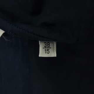 エルメス シャツジャケット フード付き バイカラー メンズ 38【AFB13】