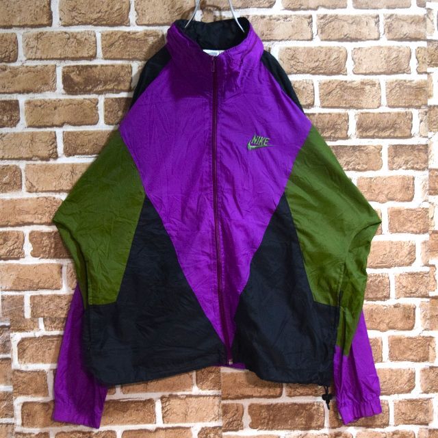 【90s】ナイキ  NIKE  ナイロン  パープル  ジャンパー