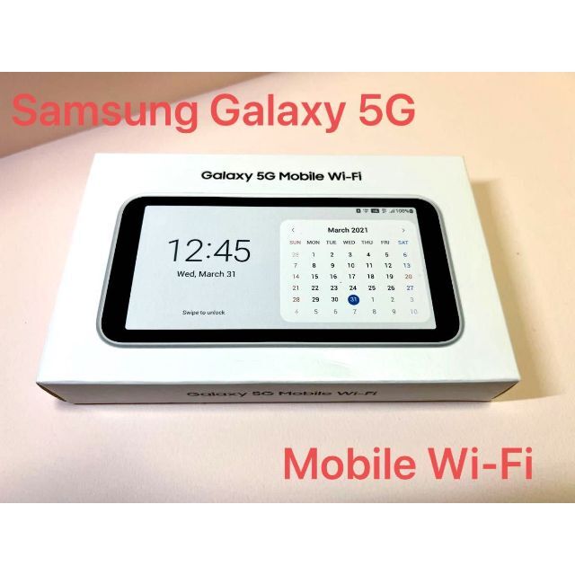 Samsung Galaxy 5G Mobile Wi-Fi SCR01 au - スマートフォン本体