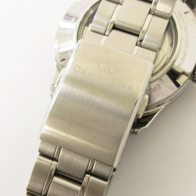 オリエントスター 腕時計 アナログ 自動巻き セミスケルトン シルバー ブラック