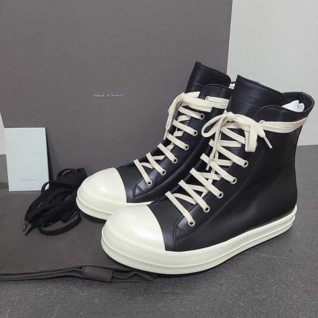 高級ブランド スニーカー Owens 【新品】Rick ラモーンズ 43 RAMONES