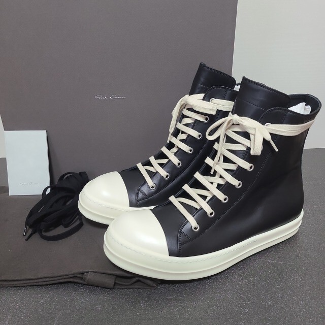 Rick Owens(リックオウエンス)の【新品】Rick Owens  スニーカー ラモーンズ RAMONES　43 メンズの靴/シューズ(スニーカー)の商品写真