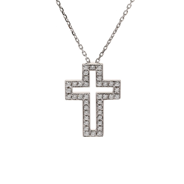 中古 ブシュロン Boucheron レディース ネックレス K18ホワイト