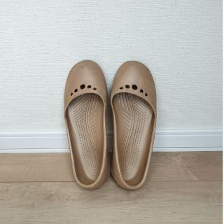 クロックス(crocs)のクロックス　プリマ　パンプス　サンダル　W7　ゴールド(サンダル)