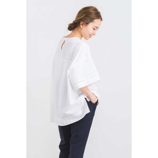 Drawer - 【クリーニング済・美品】yori ハシゴレースワイドシャツの