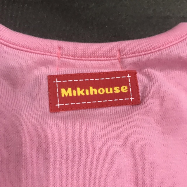 mikihouse(ミキハウス)のミキハウス　カーディガン　ピンク　トレーナー　90cm キッズ/ベビー/マタニティのキッズ服女の子用(90cm~)(カーディガン)の商品写真