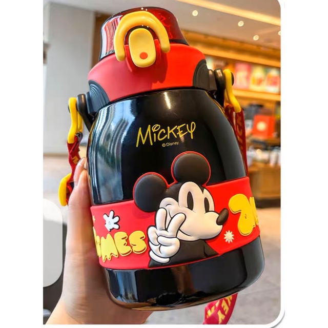 新品　ディズニー Disney mickey ボトル　ストロー