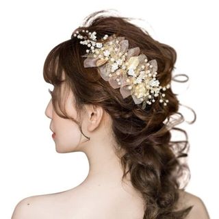 ヘッドドレス　ヘアアクセサリー　髪飾り(バレッタ/ヘアクリップ)