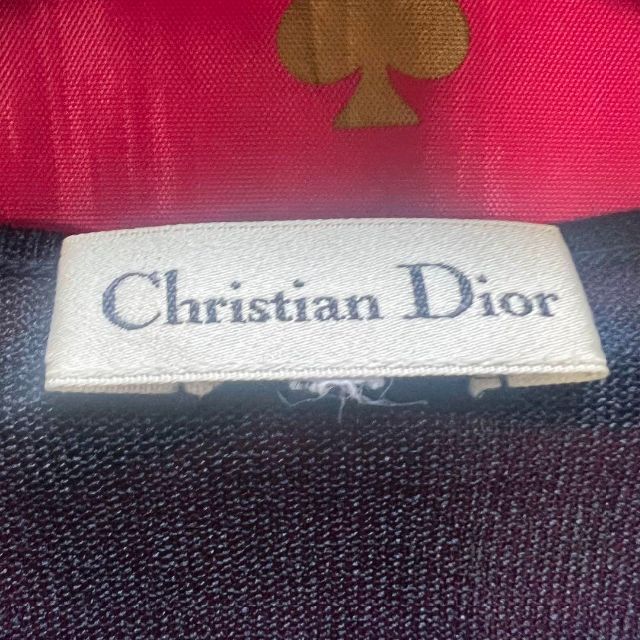 【美品】Christian Dior メッシュワンピース ネイビー ノースリーブエヌズセレクト