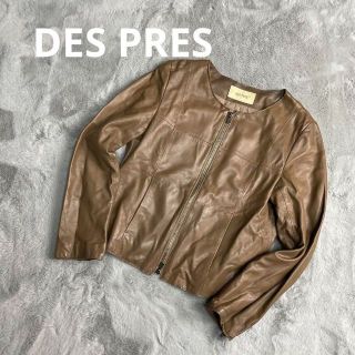 DES PRESラムレザージャケット　羊皮　ラム皮　ベージュ　0 S