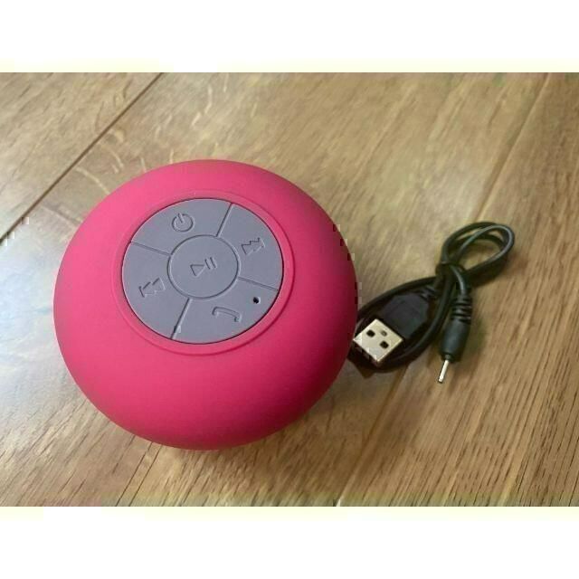 Bluetooth スピーカー　防水 USB充電 オシャレ　ピンク　ワイヤレス スマホ/家電/カメラのオーディオ機器(スピーカー)の商品写真