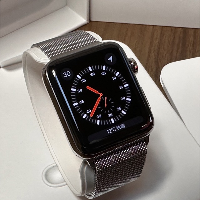 Apple Watch Series 3 セルラー 42mm ステンレス 独特の上品 8160円 ...