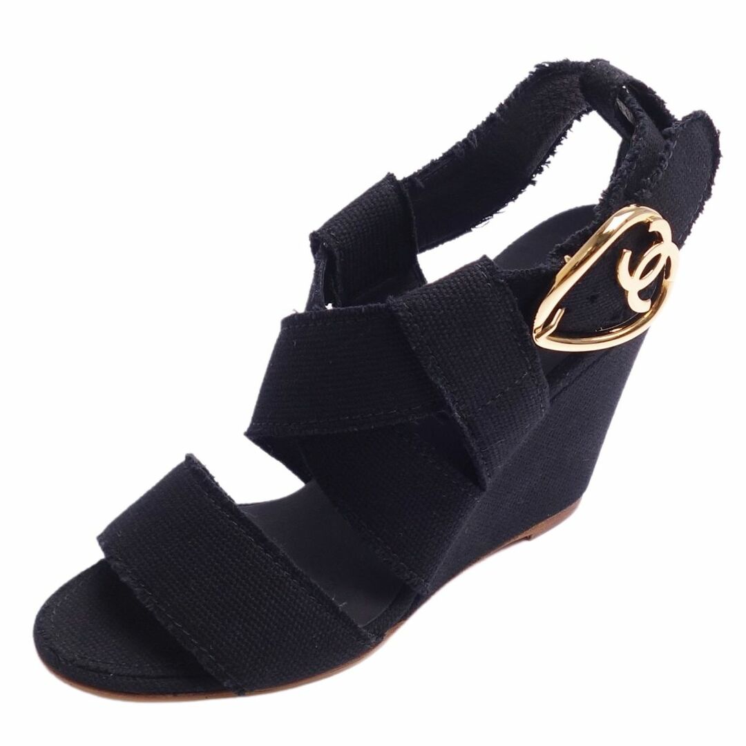 CHANEL - 極美品 シャネル CHANEL サンダル ウェッジソール ココマーク