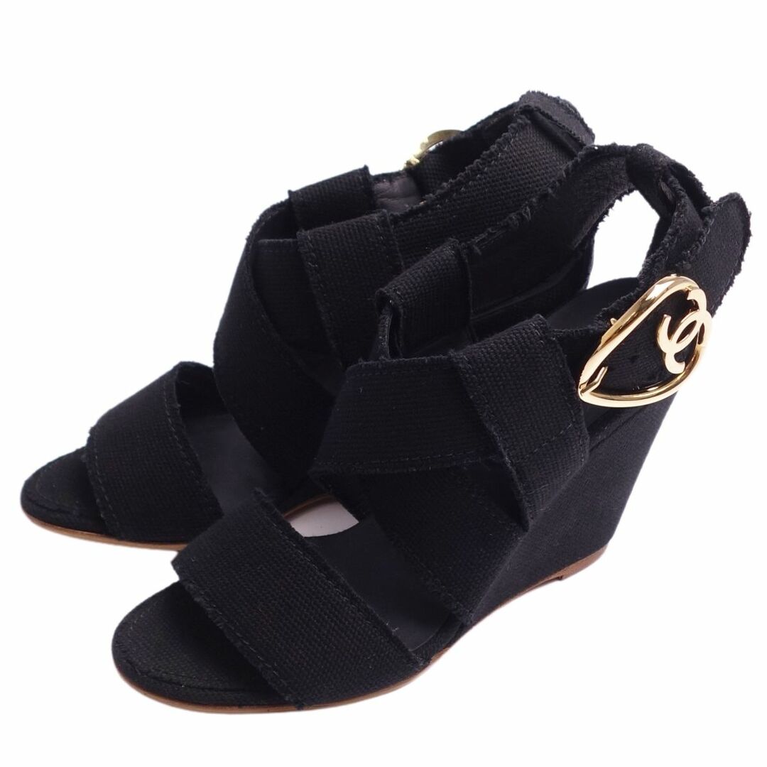 CHANEL - 極美品 シャネル CHANEL サンダル ウェッジソール ココマーク