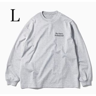 ennoy エンノイ Tシャツ ロンT スタイリスト私物 白×紺 ネイビー - T