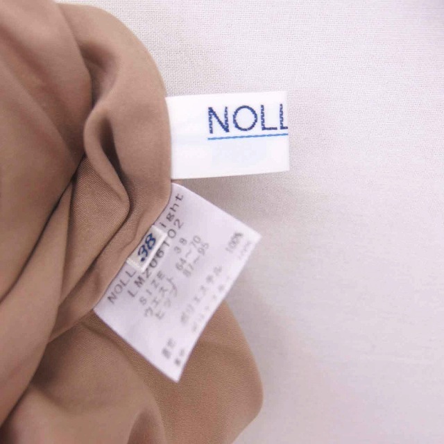 NOLLEY'S(ノーリーズ)のノーリーズ Light フレア スカート ひざ丈 薄手 38 ベージュ 茶 レディースのスカート(ひざ丈スカート)の商品写真