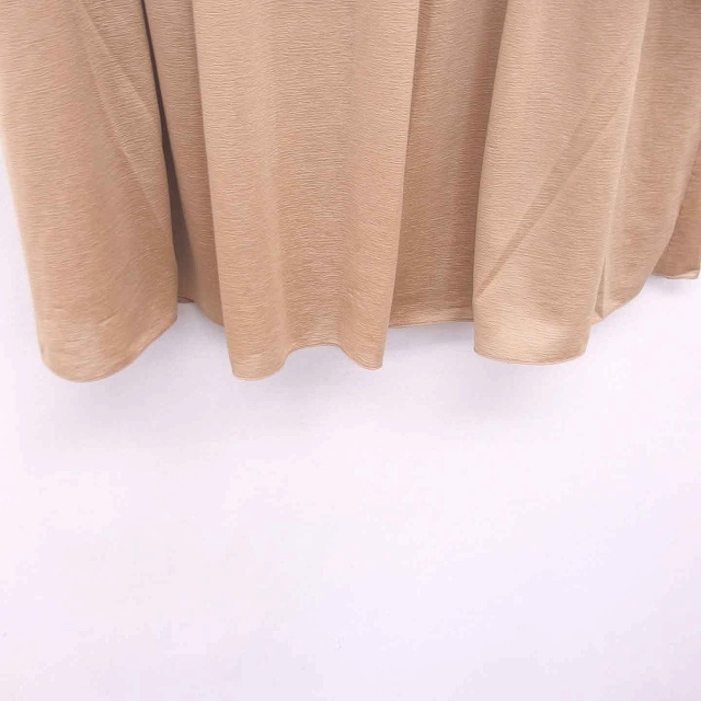NOLLEY'S(ノーリーズ)のノーリーズ Light フレア スカート ひざ丈 薄手 38 ベージュ 茶 レディースのスカート(ひざ丈スカート)の商品写真