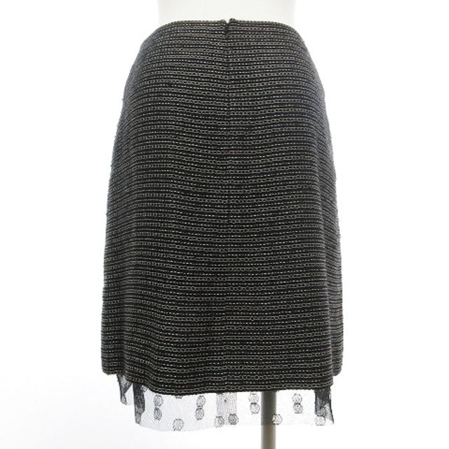 Chanel ココマーク レーススカート 40サイズ(L)ブラック ほつれ有り