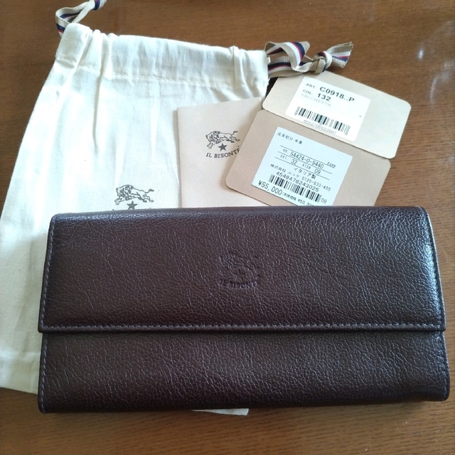 IL BISONTE - 新品 イルビゾンテ 大容量 本革 レザー 長財布