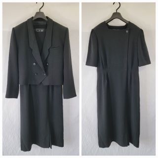 ソワール(SOIR)の【美品】東京SOIR ワンピーススーツ セットアップ 13号(礼服/喪服)