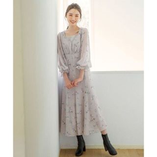 ウィルセレクション(WILLSELECTION)の【新品タグ付き/WILLSELECTION】ラインポピーワンピース(ロングワンピース/マキシワンピース)