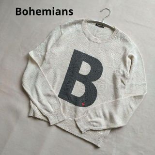 ボヘミアンズ(Bohemians)の【あこ様専用】ボヘミアンズ ニット コットン ホワイト ハート かわいい(ニット/セーター)