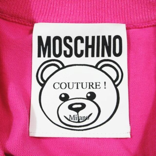 19SS モスキーノ MOSCHINO クマ ベア ミニワンピース ロングニット