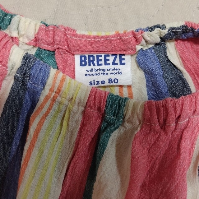 BREEZE(ブリーズ)の【BREEZE】ワンピース　80cm キッズ/ベビー/マタニティのベビー服(~85cm)(ワンピース)の商品写真