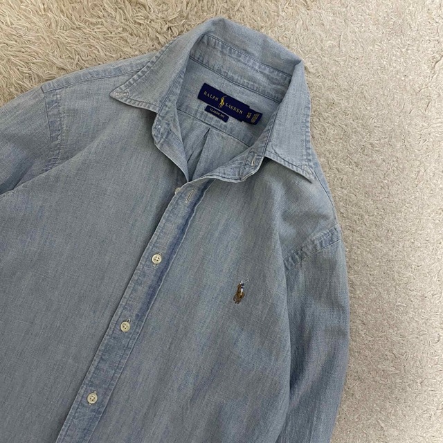 POLO RALPH LAUREN(ポロラルフローレン)のRalph Lauren  chambray shirts M位INDIGO染め メンズのトップス(シャツ)の商品写真