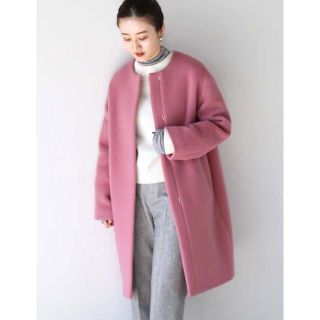 イエナ(IENA)の22AW 今季新作 IENA ラムウールノーカラーコート(ロングコート)