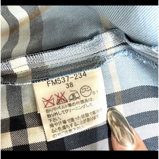 BURBERRY BLUE LABEL(バーバリーブルーレーベル)の【極美品】バーバリー  38サイズ　Mサイズ　ワンピース　バーバリー チェック レディースのワンピース(ひざ丈ワンピース)の商品写真