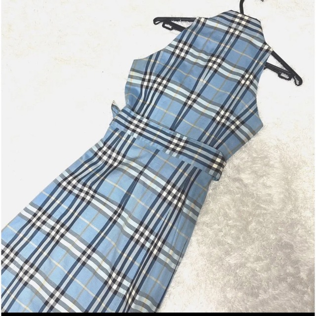 BURBERRY BLUE LABEL(バーバリーブルーレーベル)の【極美品】バーバリー  38サイズ　Mサイズ　ワンピース　バーバリー チェック レディースのワンピース(ひざ丈ワンピース)の商品写真