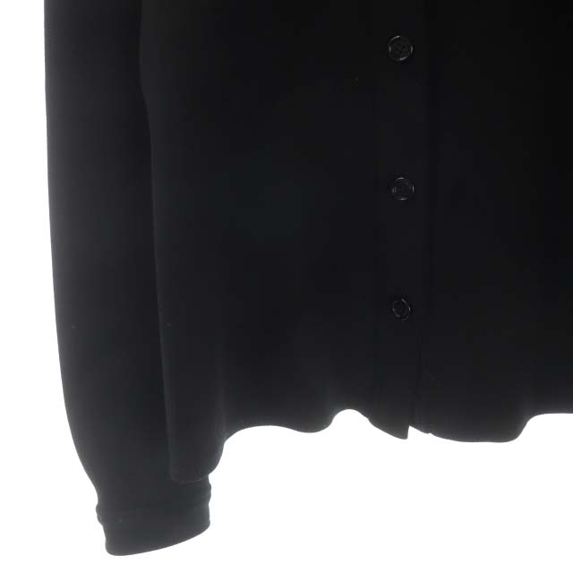 PRADA(プラダ)のプラダ PRADA シャツ 長袖 前開き ナイロン 46 黒 ブラック  レディースのトップス(シャツ/ブラウス(長袖/七分))の商品写真