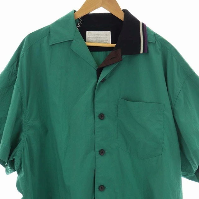 カラー kolor 半袖シャツ ナイロン 1 緑 黒 紫 グレー