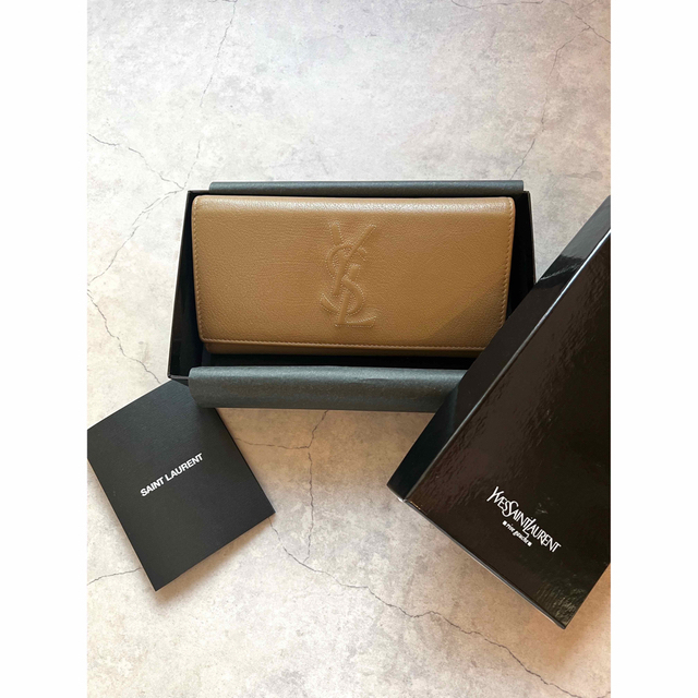 アールブランド専門店【良品】YVES SAINT LAURENT ステッチカサンドラ 長財布