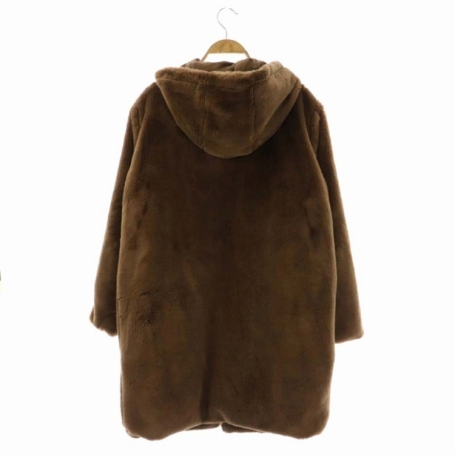 ZARA - ザラ ZARA フェイクファーコート フード アウター ロング