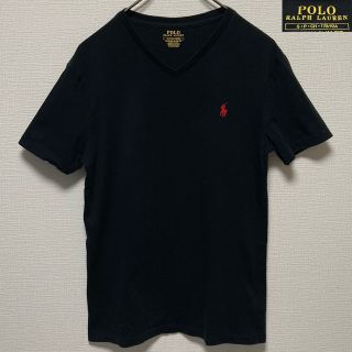 ポロラルフローレン(POLO RALPH LAUREN)のラルフローレン　カットソー　Tシャツ　RALPH LAUREN　ロゴ刺繍　黒(Tシャツ/カットソー(半袖/袖なし))