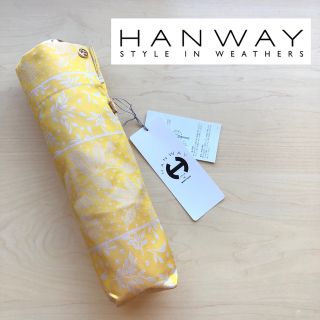 HANWAY - ★新品・タグ付き★HANWAY　高級　折りたたみ傘　雨傘　ボタニカル柄　イエロー