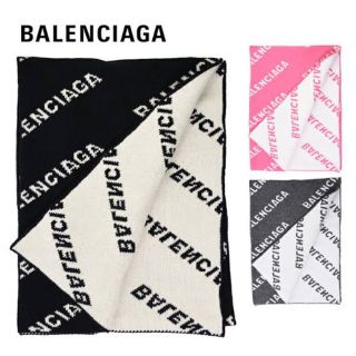 バレンシアガ(Balenciaga)のバレンシアガ マフラー ウィメンズ ブラック&ホワイト(マフラー/ショール)