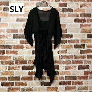 スライ(SLY)の【SLY】ワイドスリーブフレアデザインワンピース(ひざ丈ワンピース)