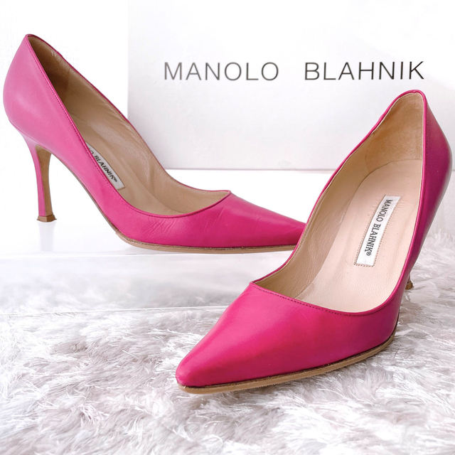 MANOLO BLAHNIK - MANOLO BLAHNIK マノロブラニク ヒールパンプス