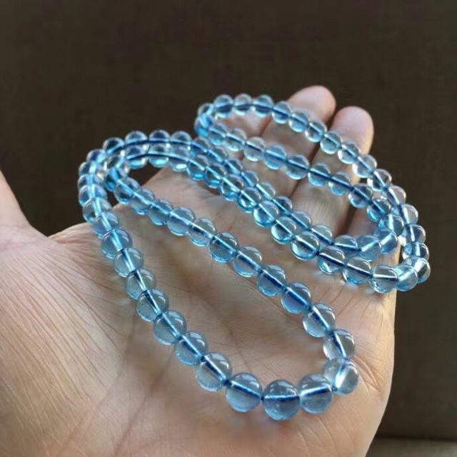 天然】アクアマリン ブレスレット 6.7mm - violinista.mx