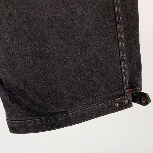 FUBU(フブ)の90's FUBU フブ ブラックデニム ショートパンツ Size 38 メンズのパンツ(ショートパンツ)の商品写真
