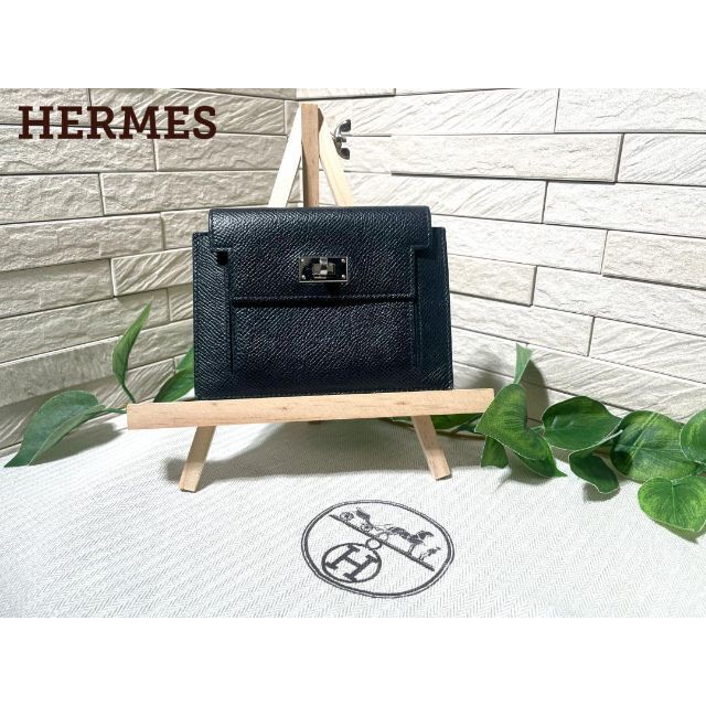 ✨❤️美品❤️HERMES ヴォーエプソン ケリーポケットコンパクト✨