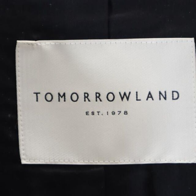 TOMORROWLAND(トゥモローランド)のトゥモローランド ノーカラー ジャケット 34 紺 TOMORROWLAND レディース 【中古】  【230408】 レディースのジャケット/アウター(ロングコート)の商品写真