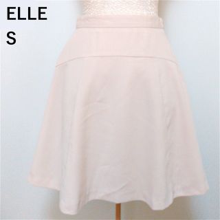 エル(ELLE)のELLE　美品　ベージュ　Aライン　スカート(ひざ丈スカート)