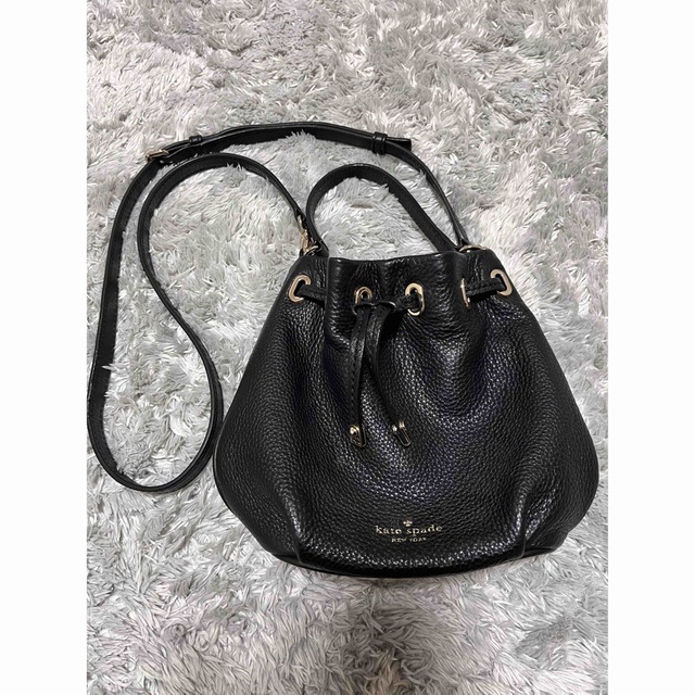 kate spade new york 巾着バッグ ブラック