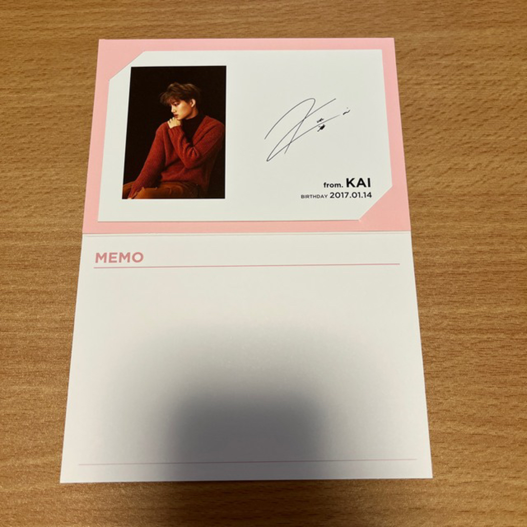 EXO(エクソ)のSMTOWN SUM センイル BIRTHDAY カード ★EXO カイ エンタメ/ホビーのCD(K-POP/アジア)の商品写真