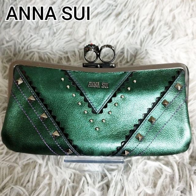 ANNA SUI アナスイ 長財布 がま口 - 折り財布