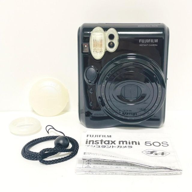 動作良品 FUJIFILM チェキ instax mini 50S ブラックホームパーティ